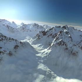 Terrain Snow Mountain Range Alaska 35 Landscape 3D model